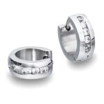 Uhani z belim cirkonijem 23427